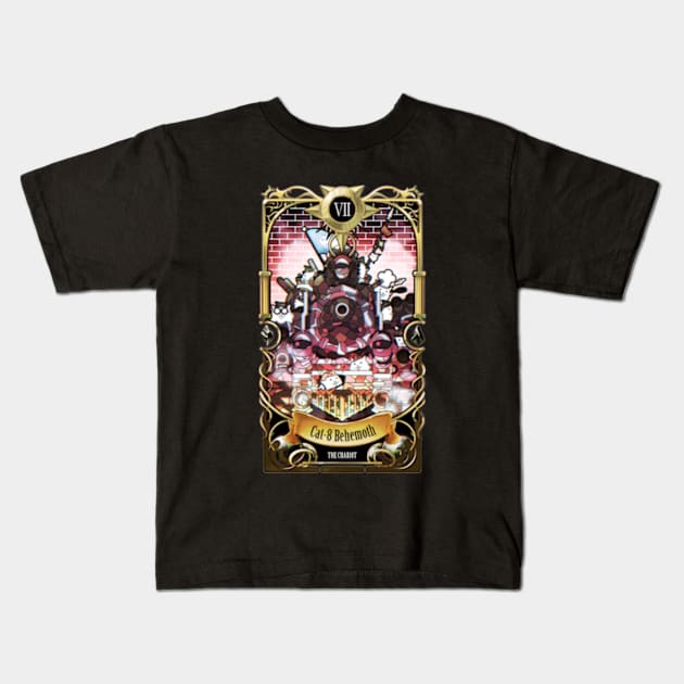 Battle Cats X Cat-8 Behemoth - The Chariot VII Kids T-Shirt by ctrlzie